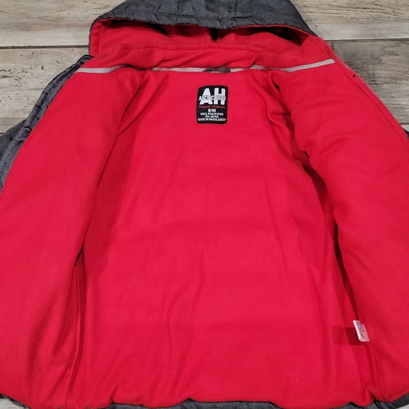 Artic Hero Boys 8-10 grey hooded quilted full zip jacket - Picture 2 of 8